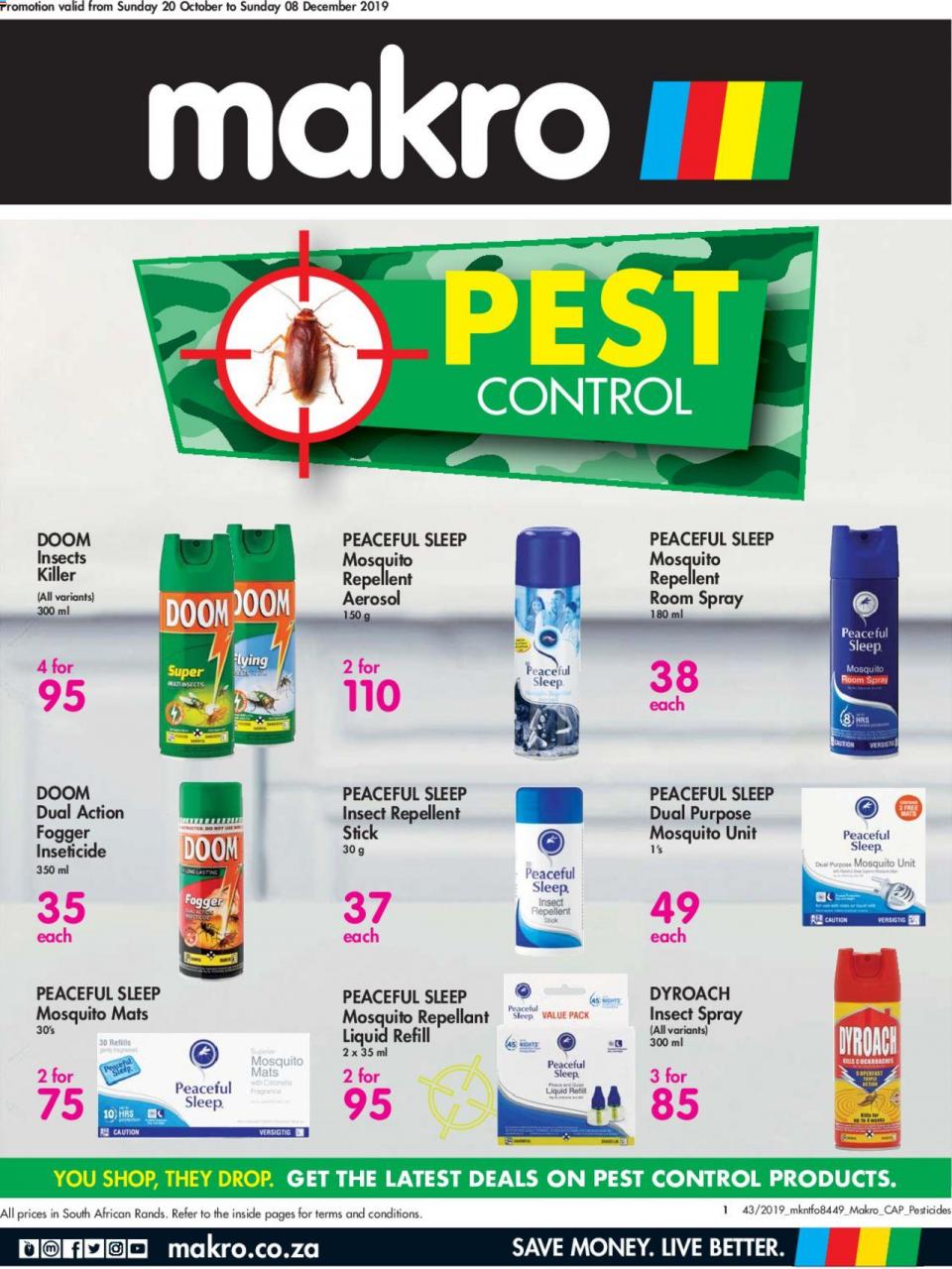 Makro Specials Pest Catalogue 20 October 2019