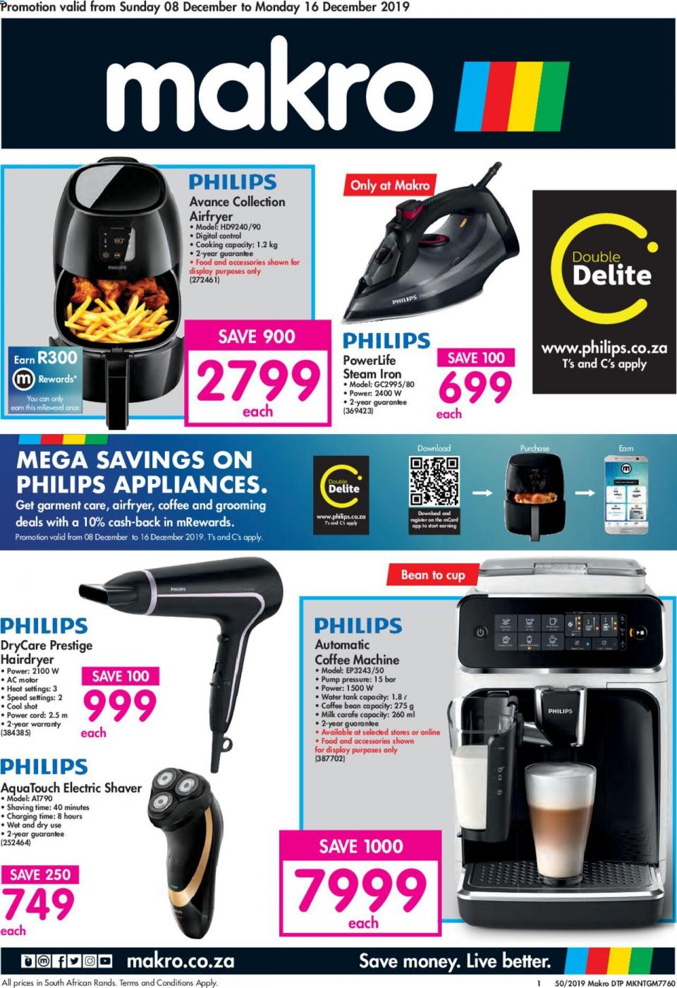 Makro Specials Philips Catalogue 09 December 2019