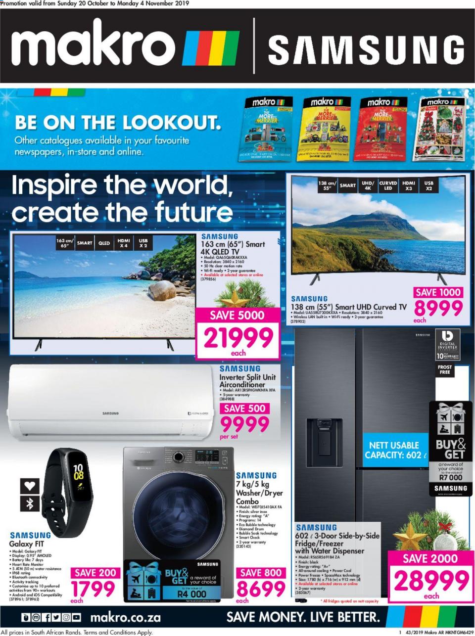 Makro Specials Samsung Catalogue 20 October 2019