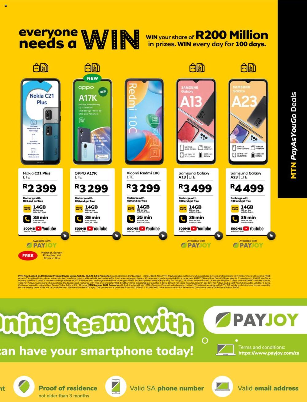 MTN Specials Yello Dec 2022 | MTN Catalogue | MTN Sale Sale