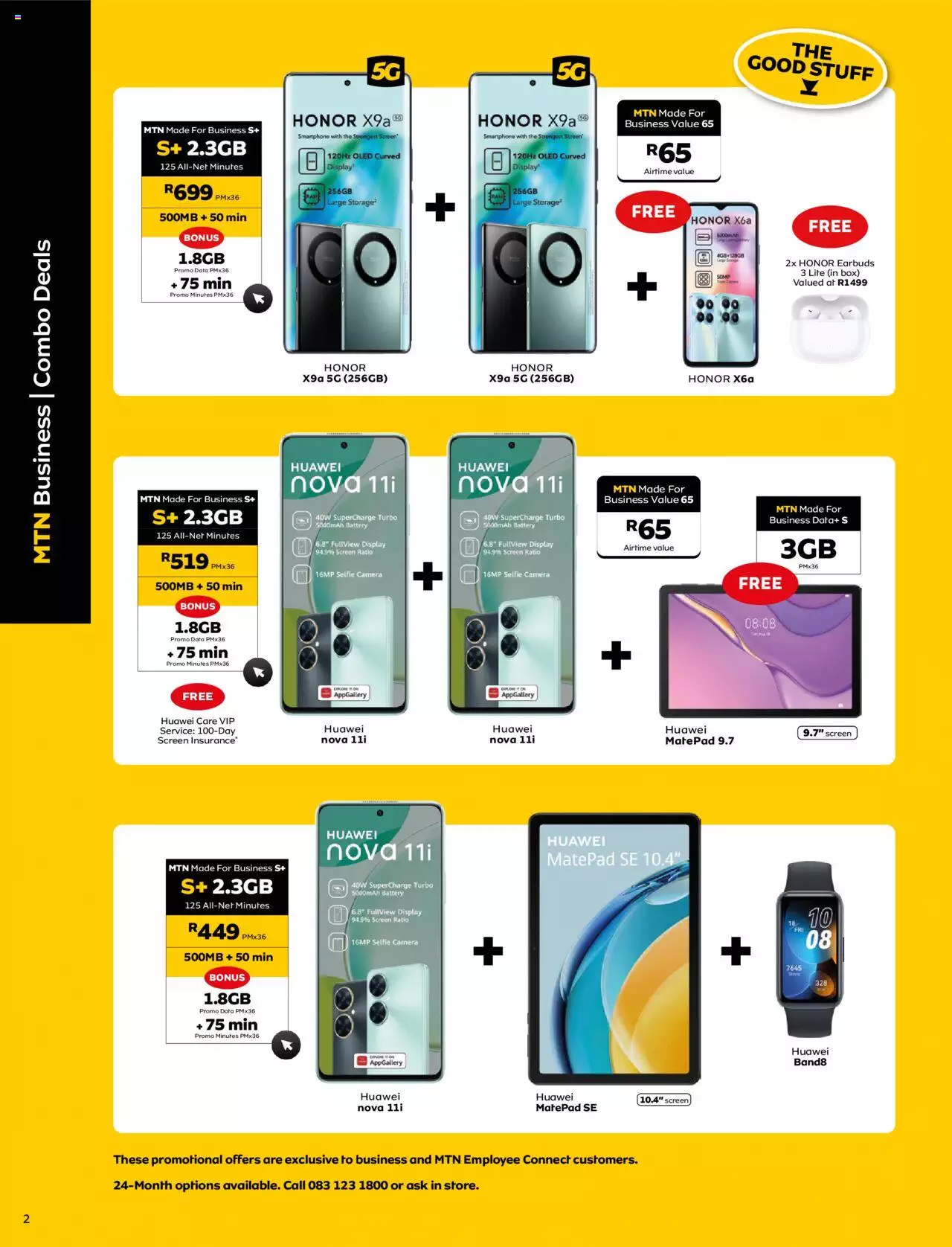 MTN Specials Yello January 2024 MTN Catalogue Mega Deals   40 