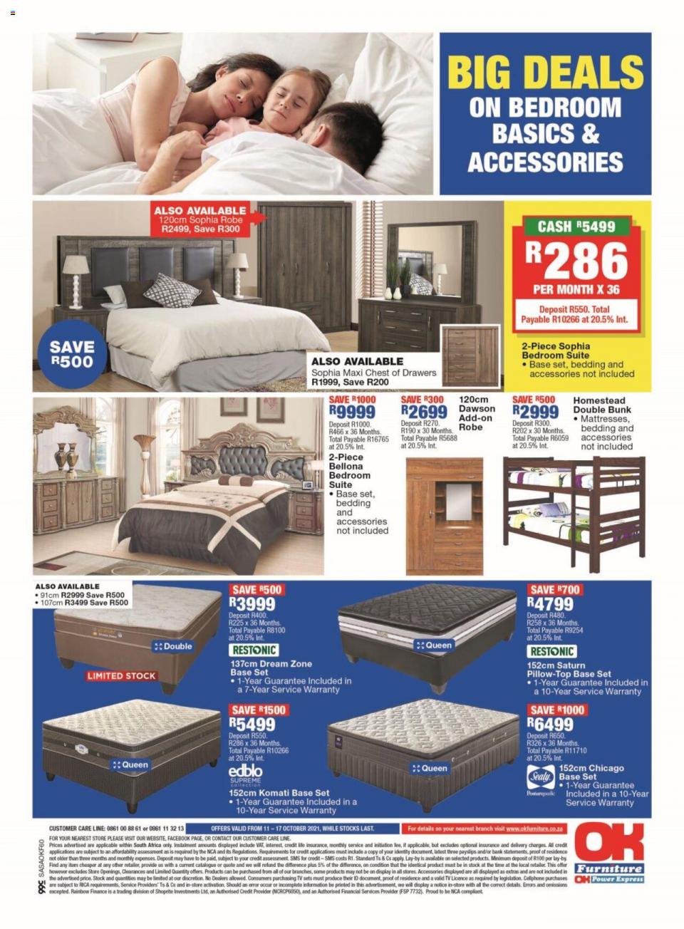 OK Furniture Specials 11 October 2021 | OK Furniture Catalogue | RSA