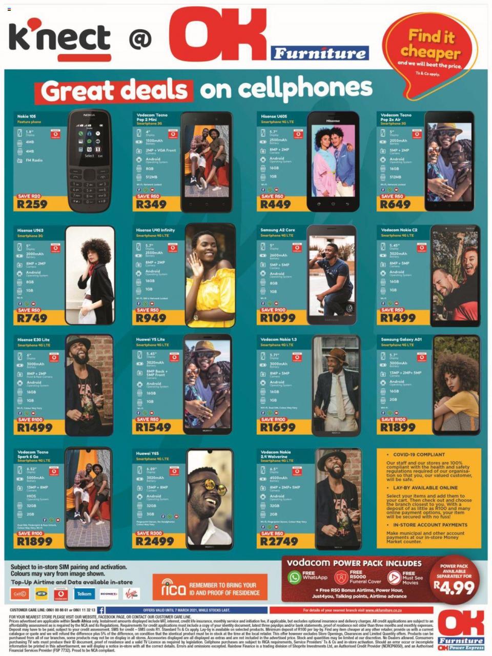 ok furniture cell phone specials