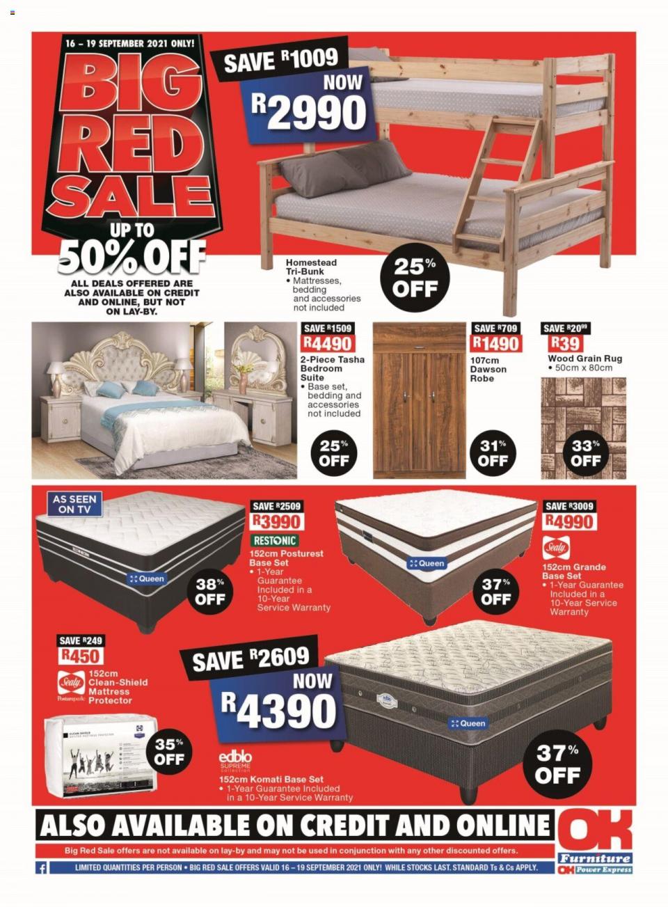 OK Furniture Specials Big Red Sale OK Furniture Catalogue RSA