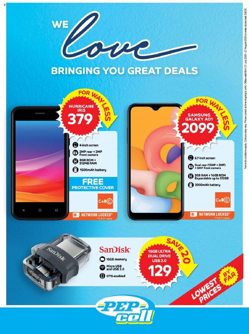 Pep Catalogue Cell Specials 30 July 2020