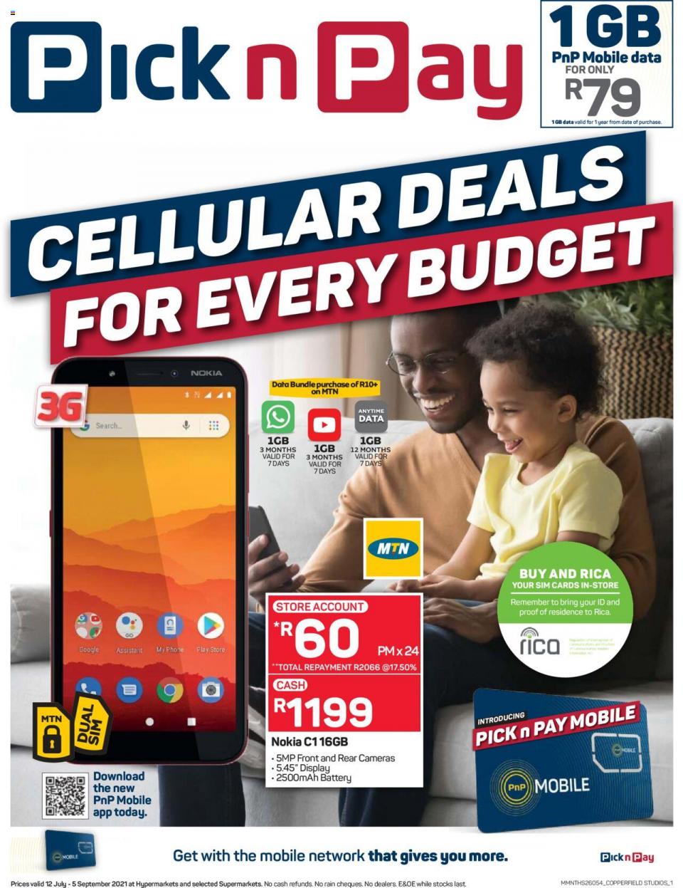 Pick n Pay Cellular Catalogue 12 Jul – 5 Sep 2021