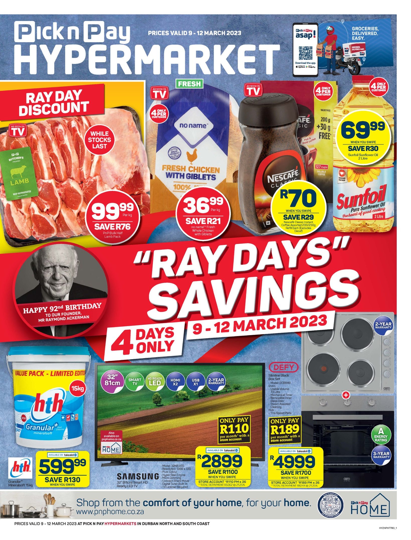 Pick n Pay Hyper Specials 9 – 12 March 2023