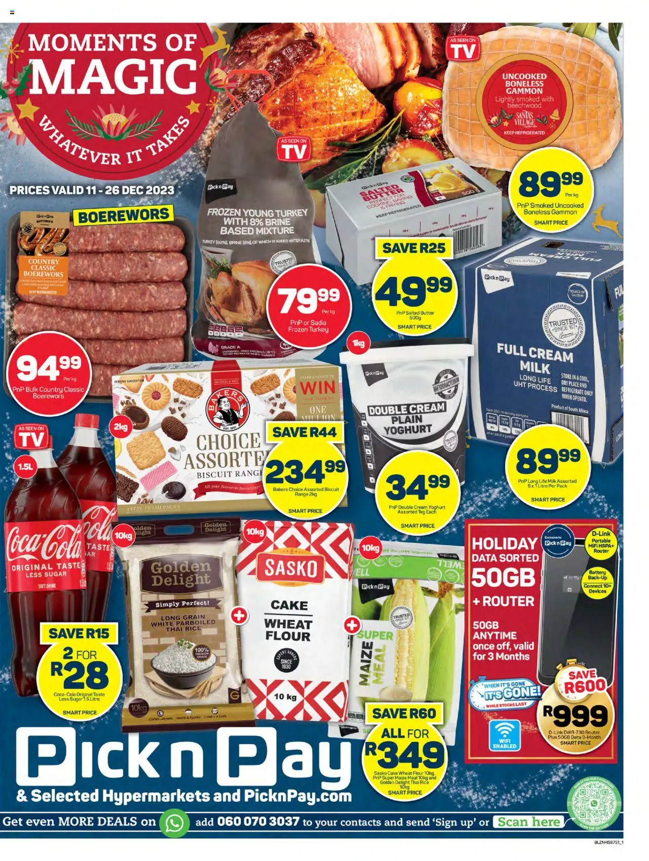 Pick n Pay Specials 11 – 26 December 2023