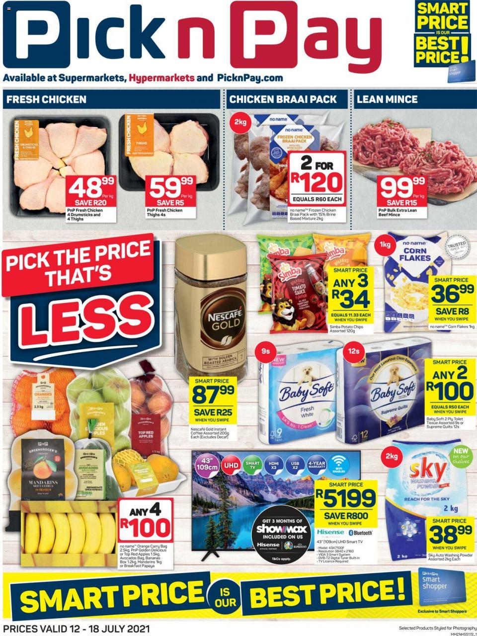 Pick n Pay Specials 12 – 18 July 2021