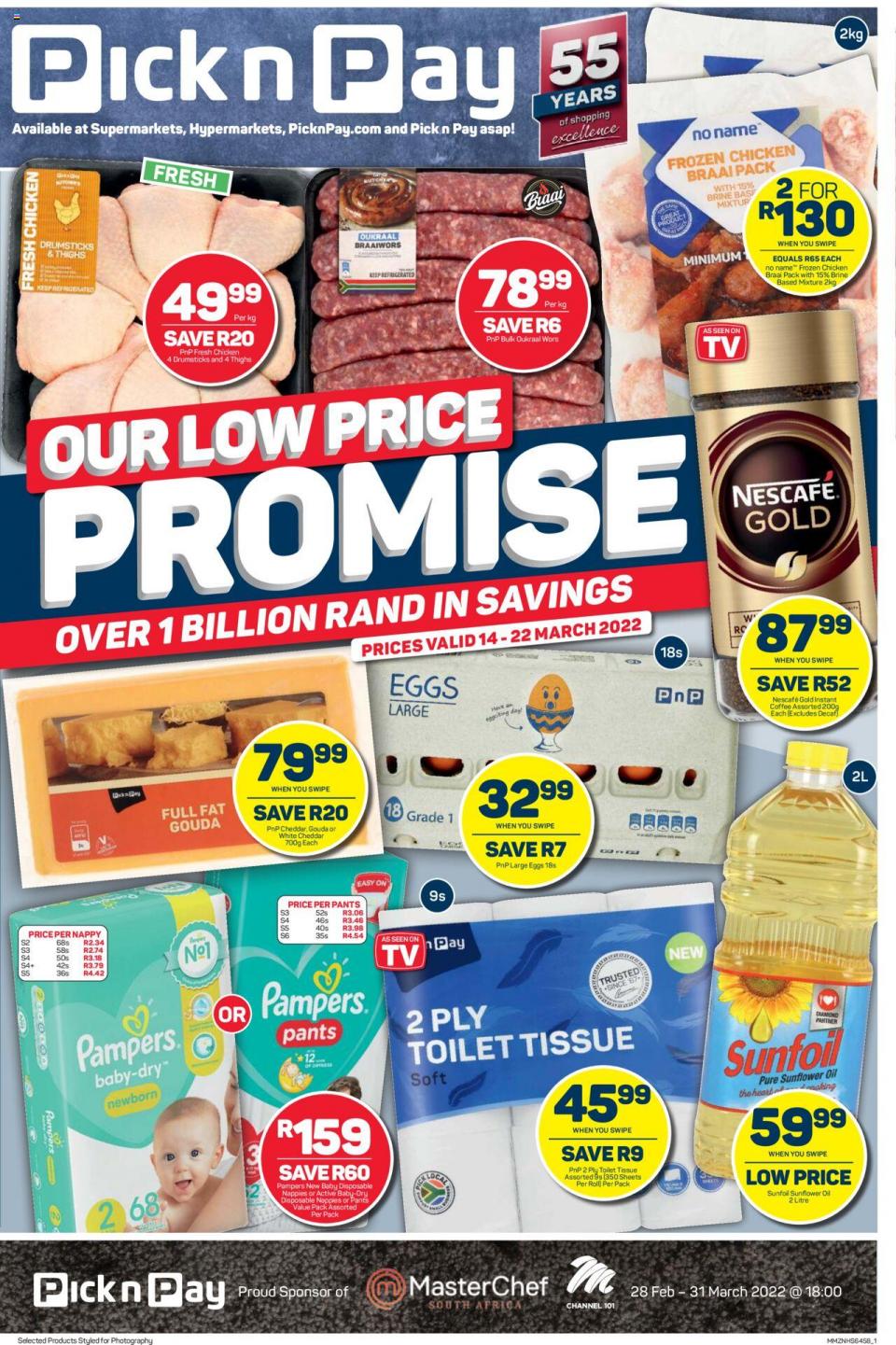 Pick n Pay Specials 14 – 22 March 2022
