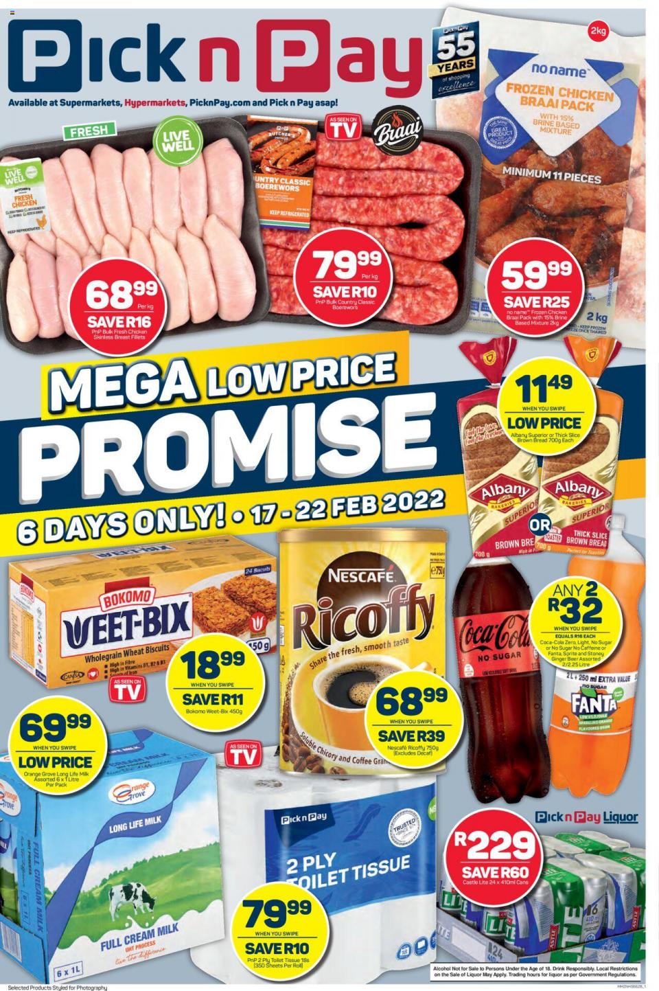 Pick n Pay Specials 17 – 22 February 2022