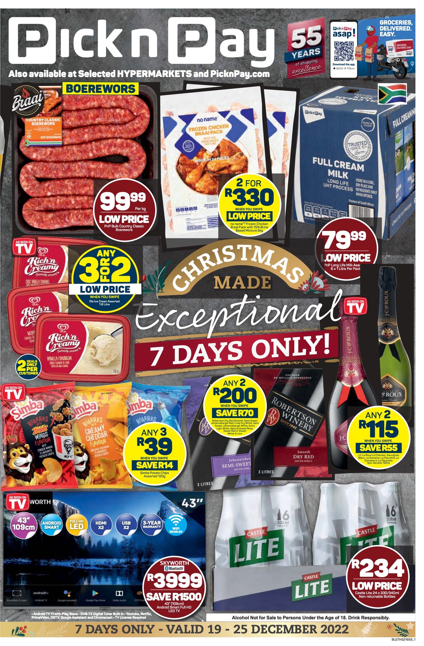 Pick n Pay Specials 19 – 25 December 2022
