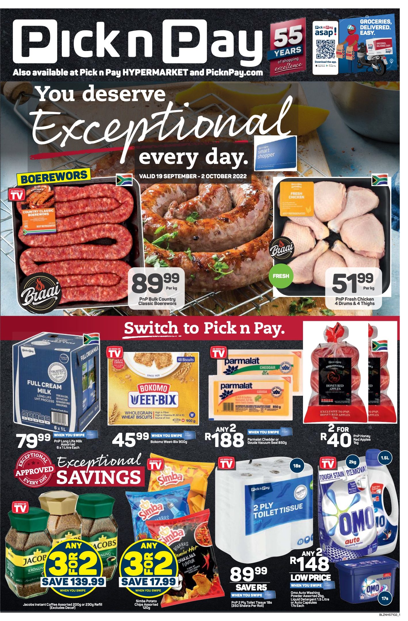 Pick n Pay Specials 19 Sep – 2 Oct 2022