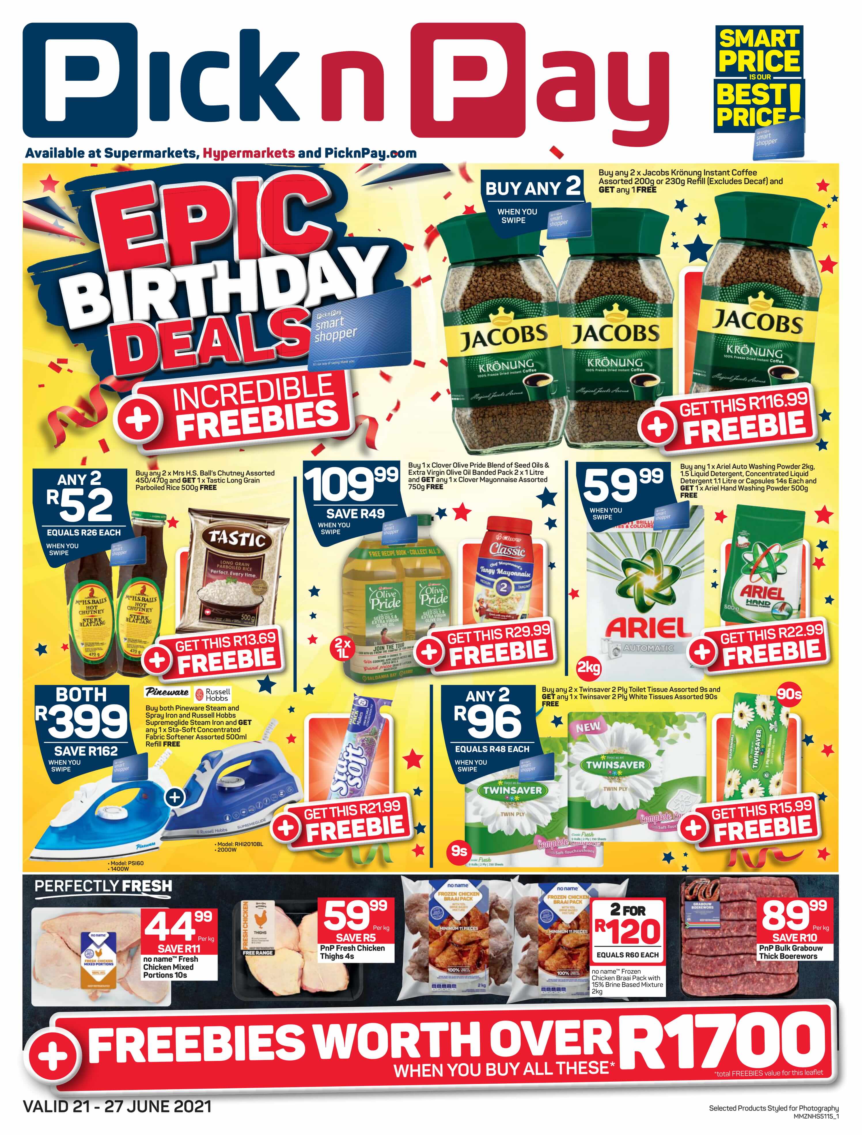 Pick n Pay Specials 21 – 27 June 2021