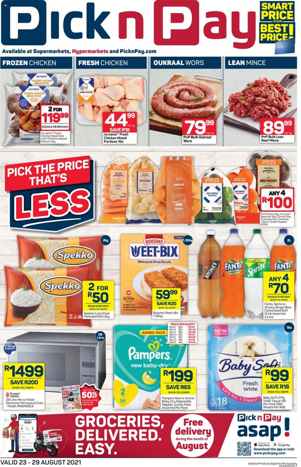 Pick n Pay Specials 23 Aug – 5 Sep 2021