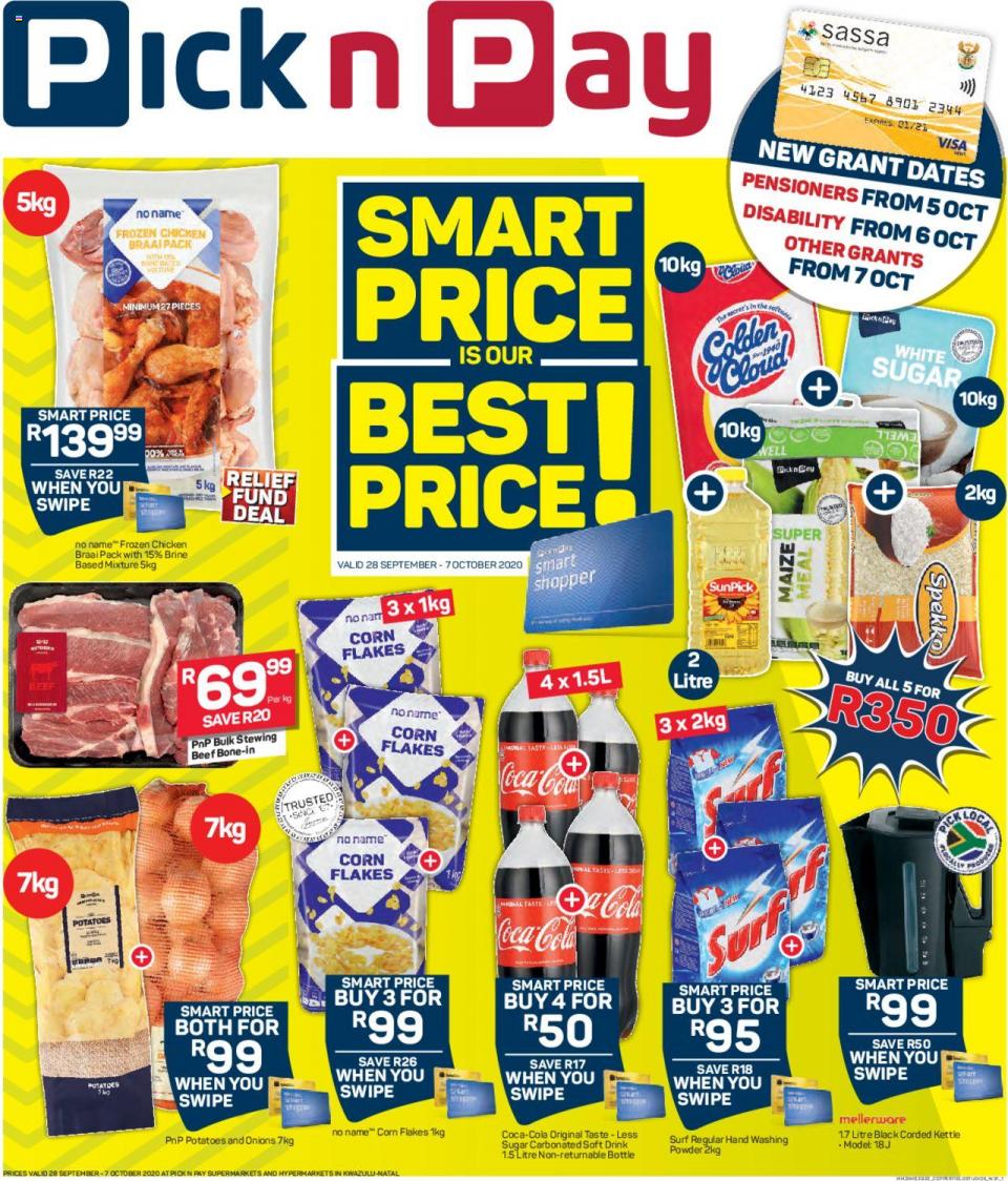 Pick n Pay Specials 28 September 2020
