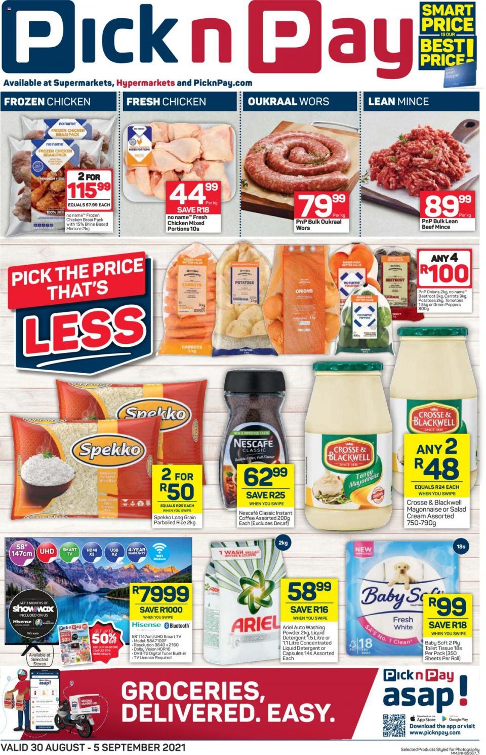 Pick n Pay Specials 30 Aug – 5 Sep 2021