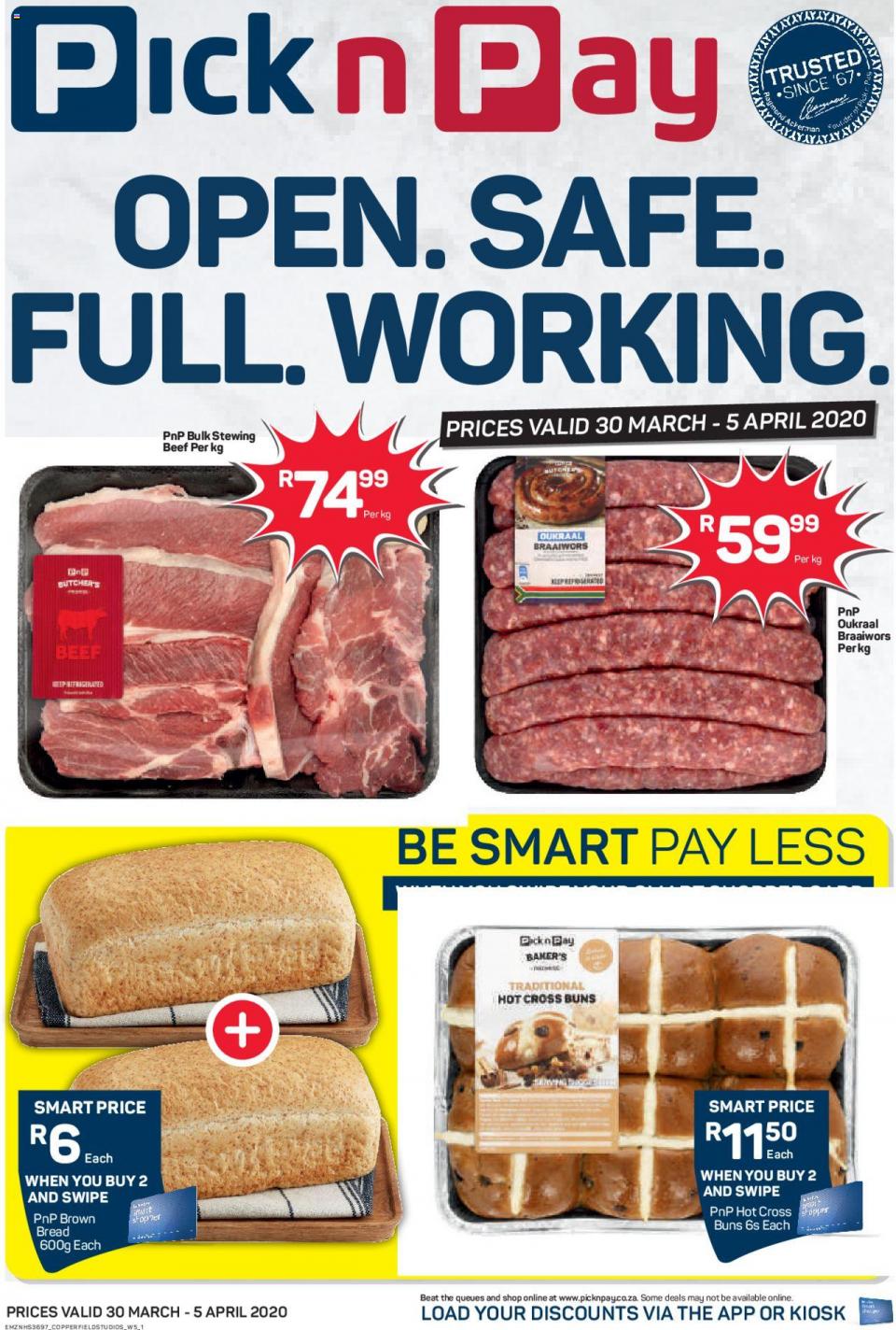 Pick n Pay Specials 30 March 2020