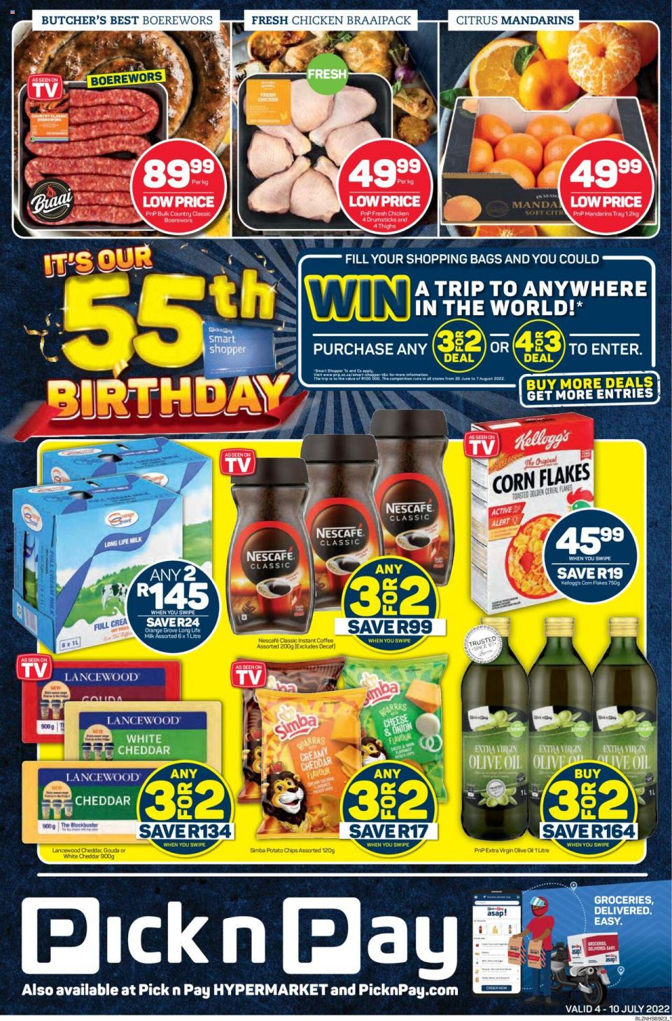 Pick n Pay Specials 4 – 10 July 2022