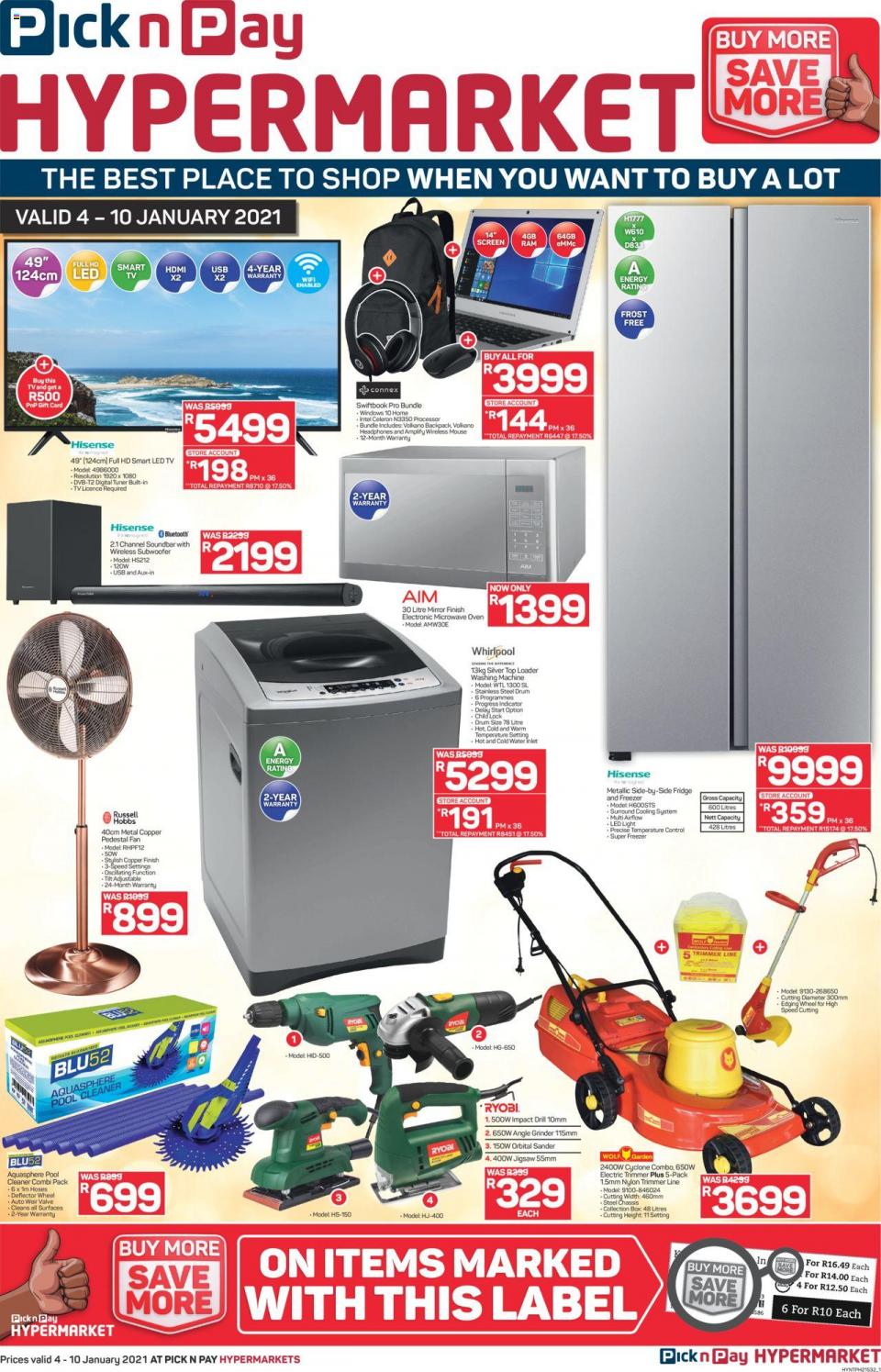Pick n Pay Specials 4 January 2021