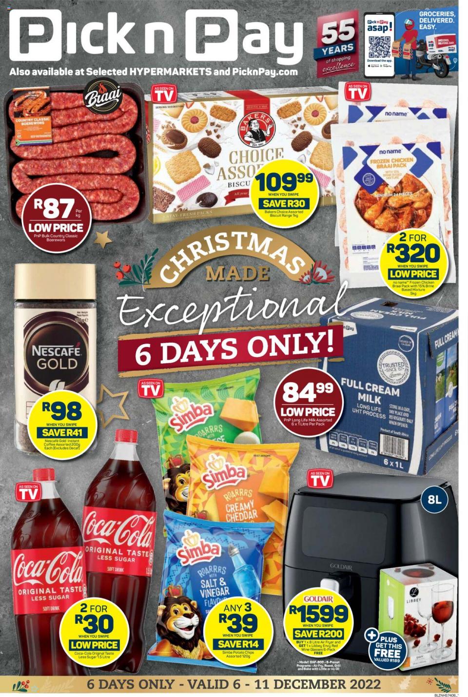 Pick n Pay Specials 6 – 11 December 2022