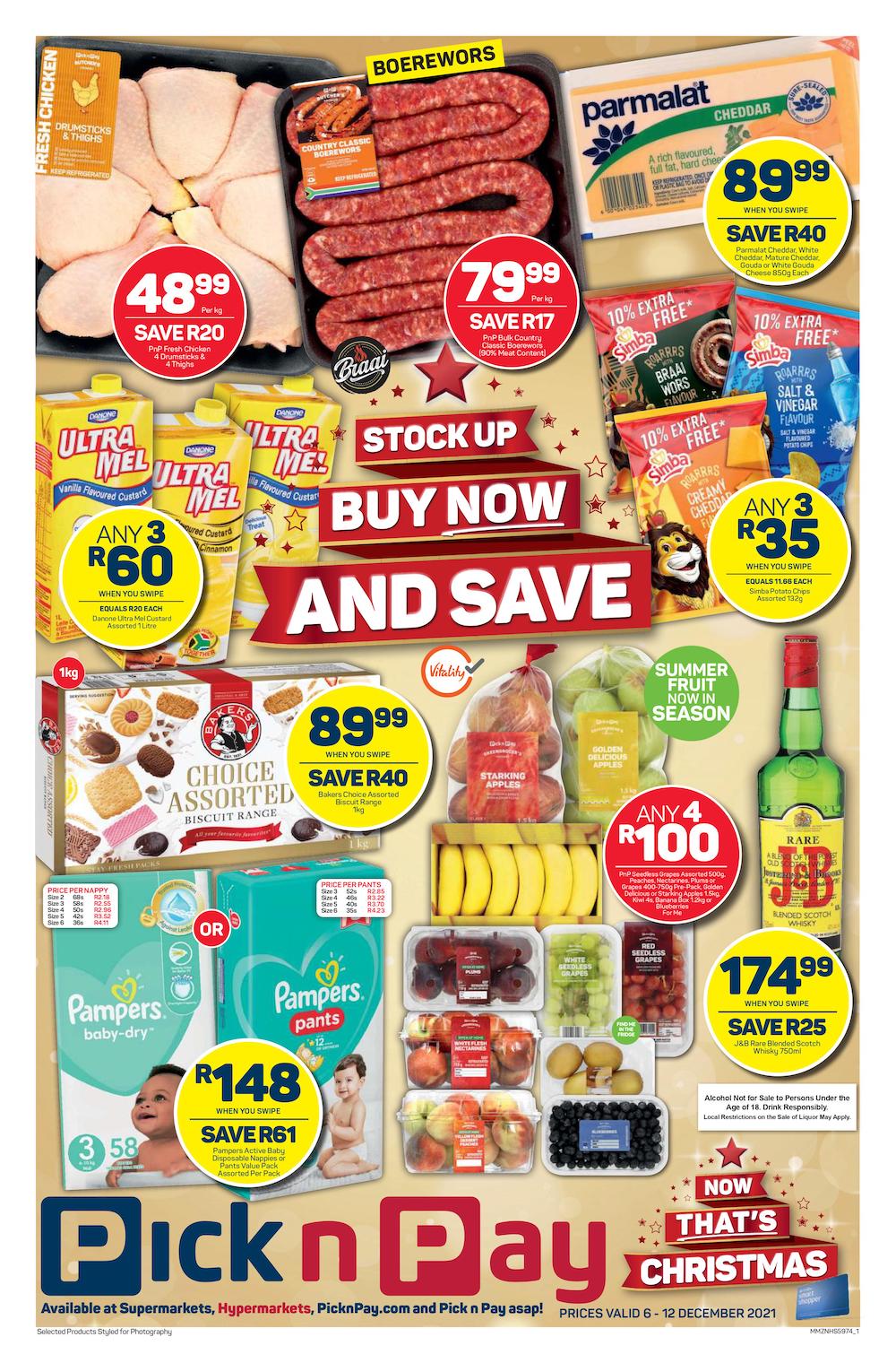 Pick n Pay Specials 6 – 12 December 2021