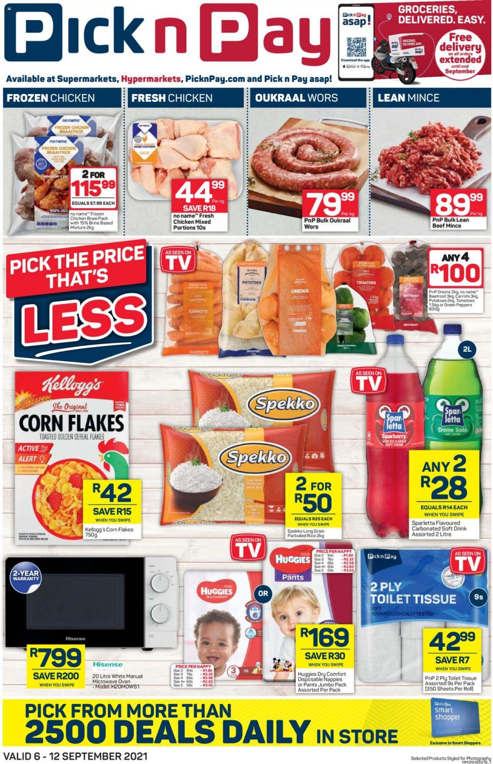Pick n Pay Specials 6 – 12 September 2021