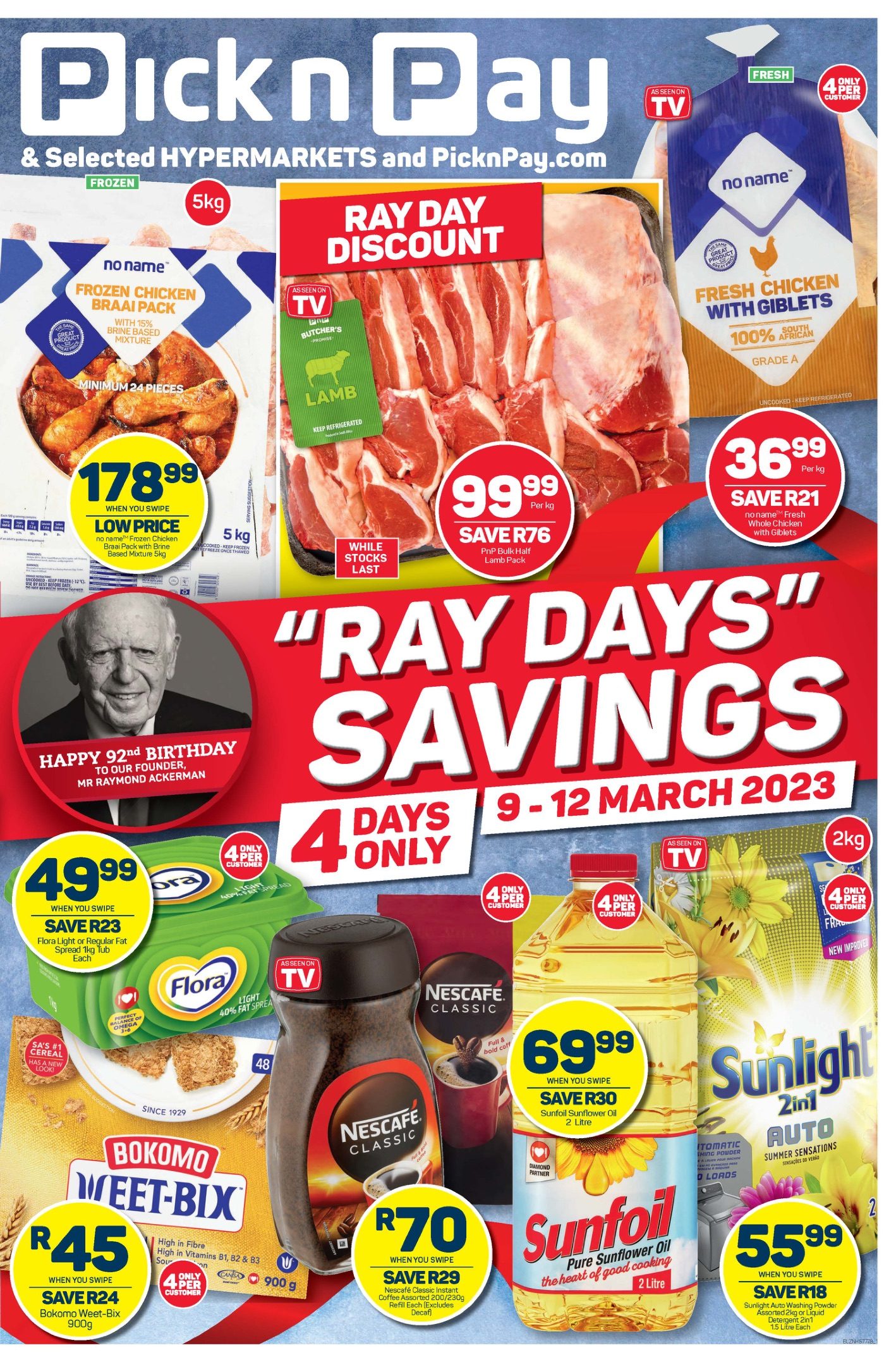 Pick n Pay Specials 9 – 12 March 2023