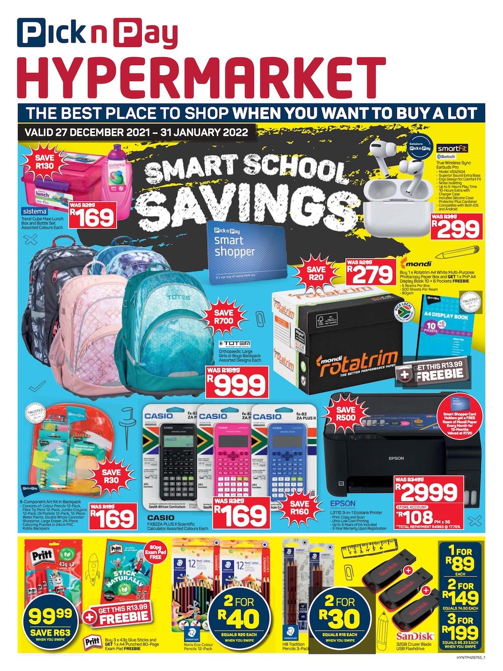 Pick n Pay Specials Back to School 2022