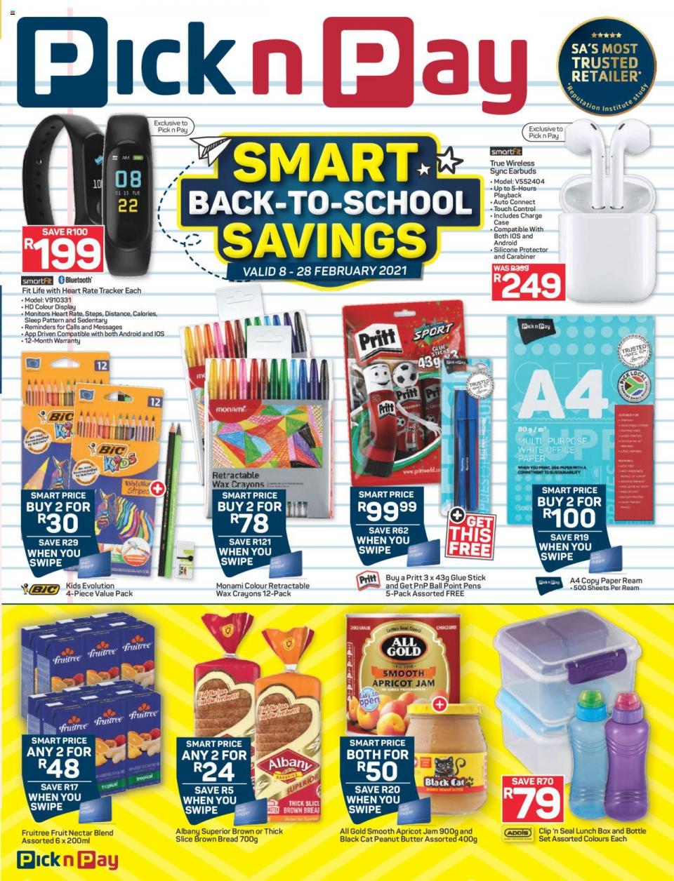 Pick n Pay Specials Back to School 8 February 2021