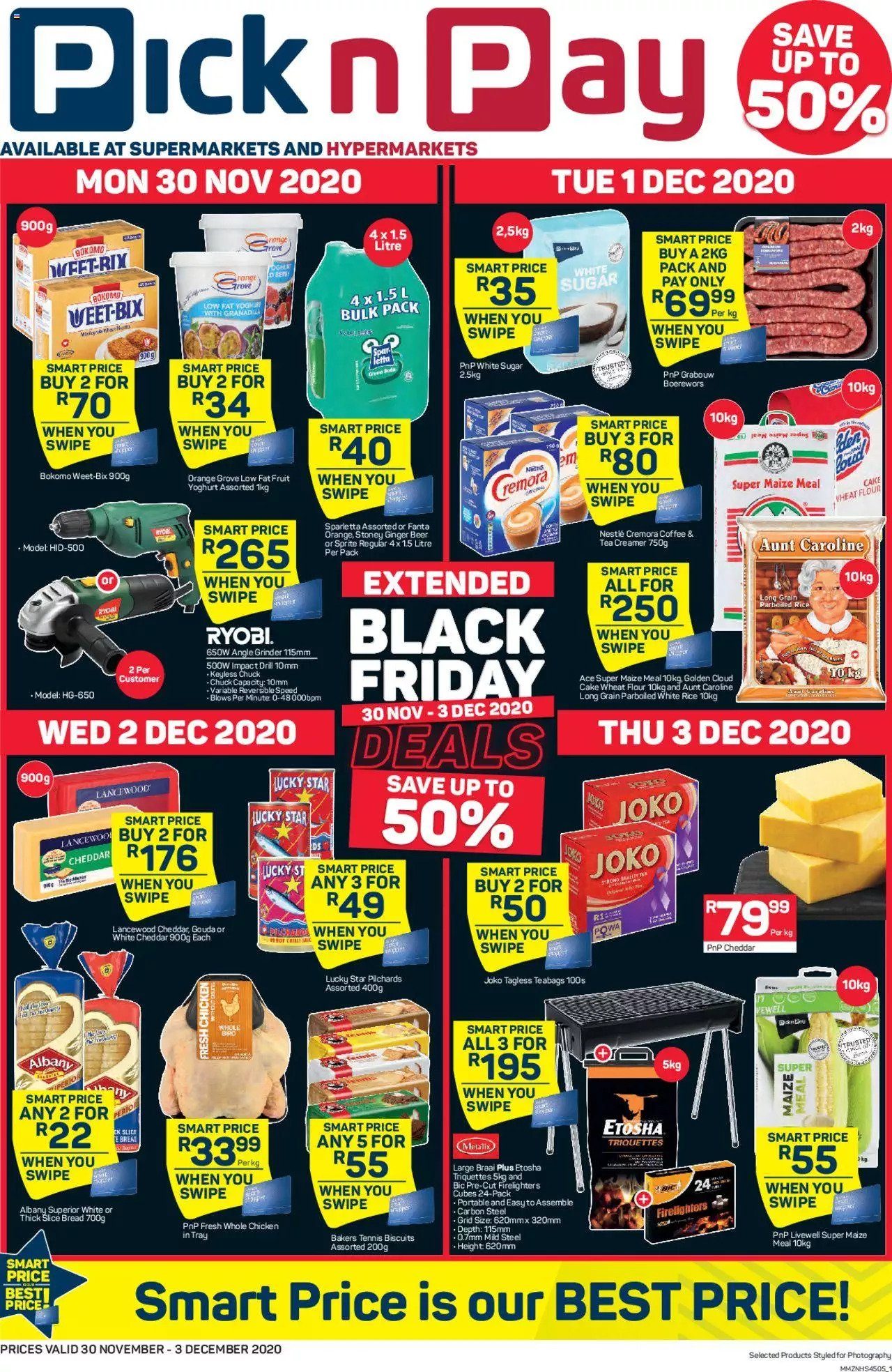 Pick n Pay Specials Black Friday Extended 30 November 2020