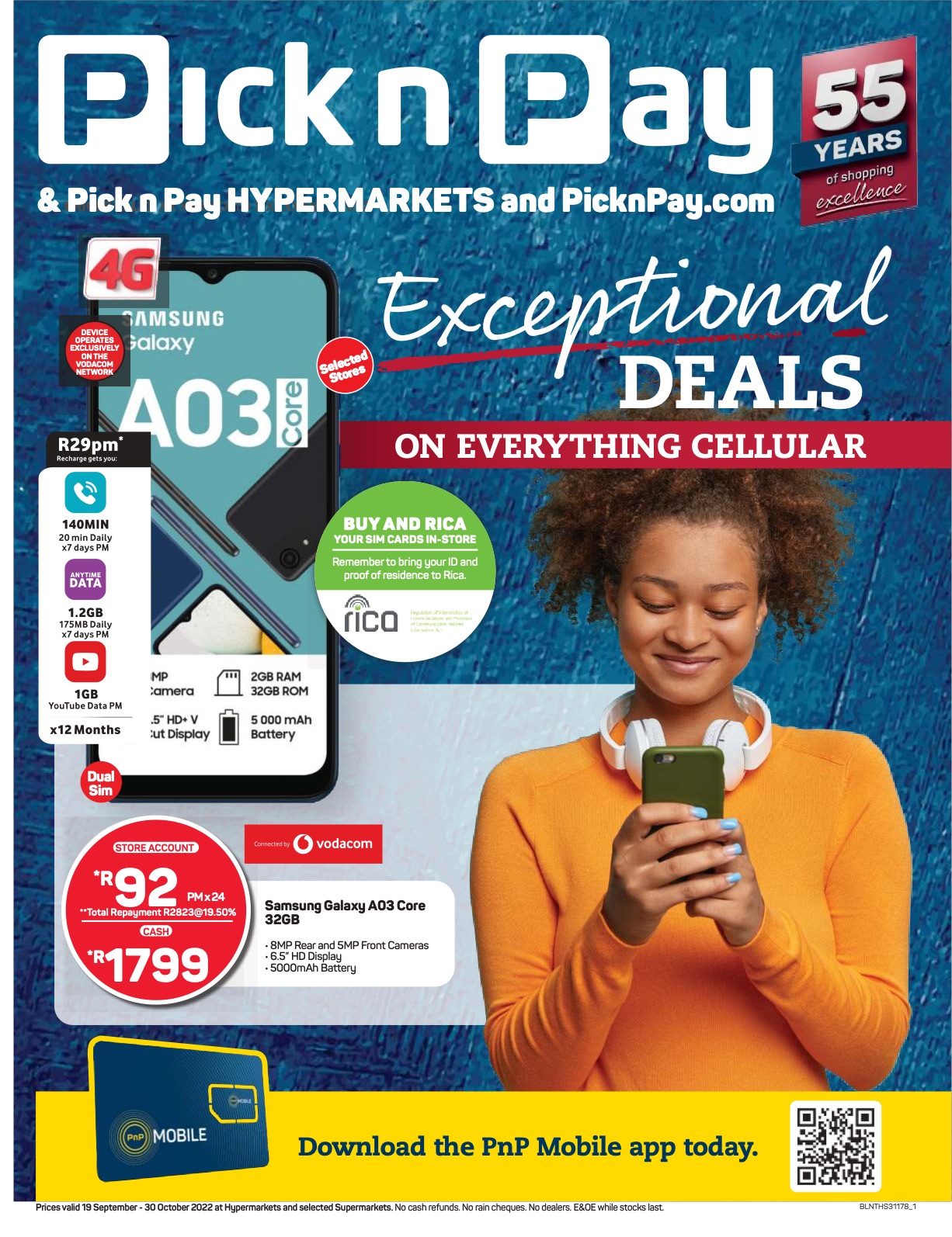 Pick n Pay Specials Cellular 19 Sep – 30 Oct 2022