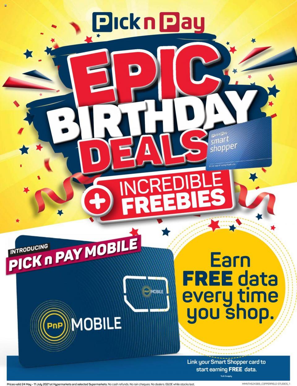 Pick n Pay Specials Cellular Birthday 24 May – 11 Jun 2021