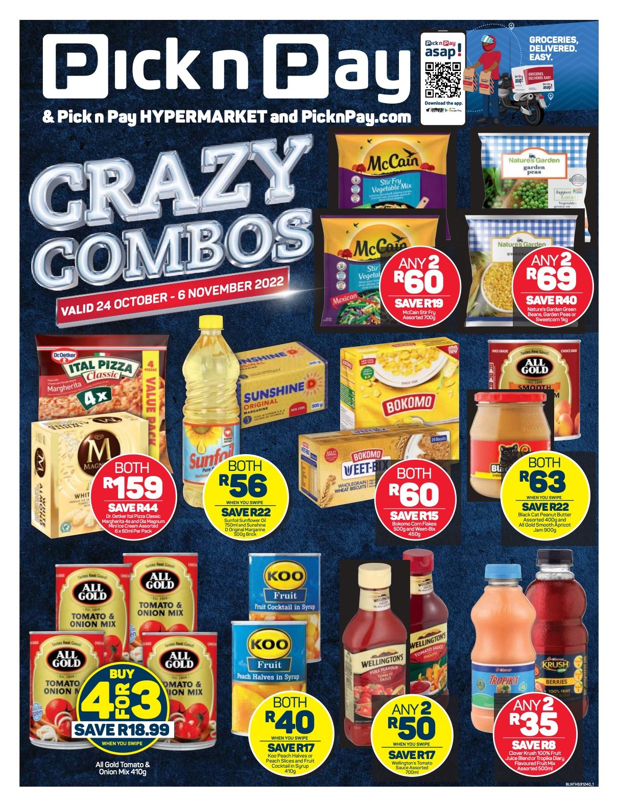 Pick n Pay Specials Crazy Combo Oct 2022