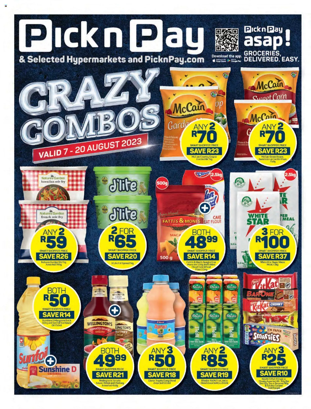 Pick n Pay Specials Crazy Combos 7 – 20 August 2023