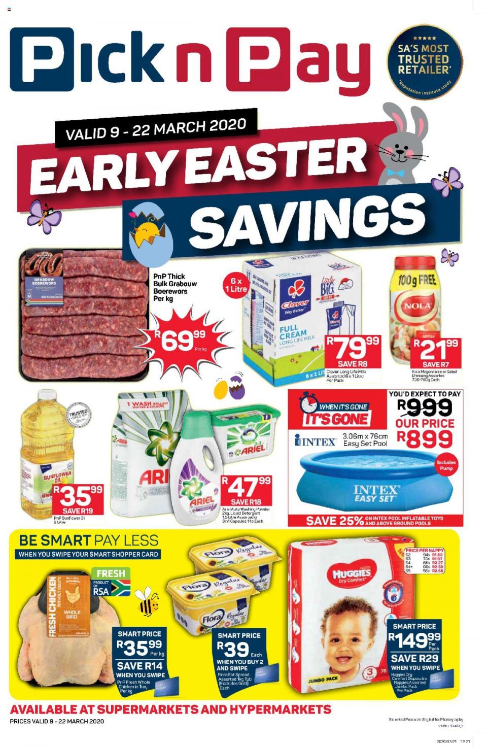 Pick n Pay Specials Early Easter Savings 09 February 2020