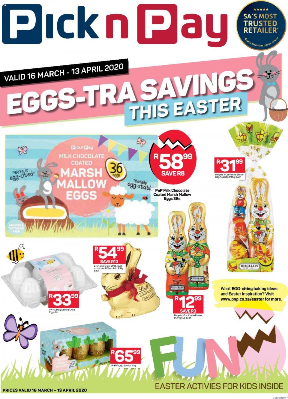Pick n Pay Specials Eggstra Savings Pnp Catalogue Easter 2020