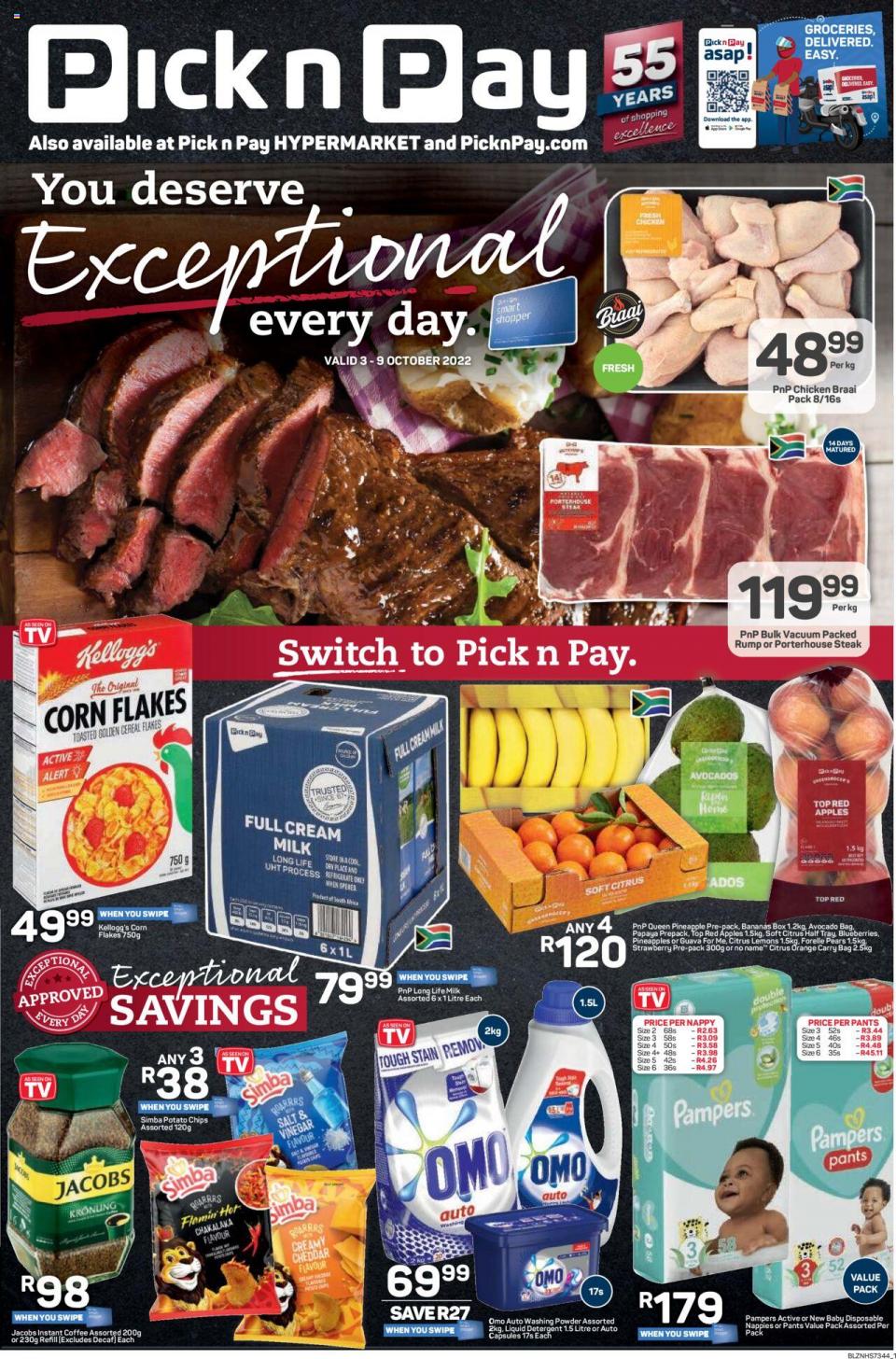 Pick n Pay Specials Exceptional Catalogue 3 – 9 October 2022