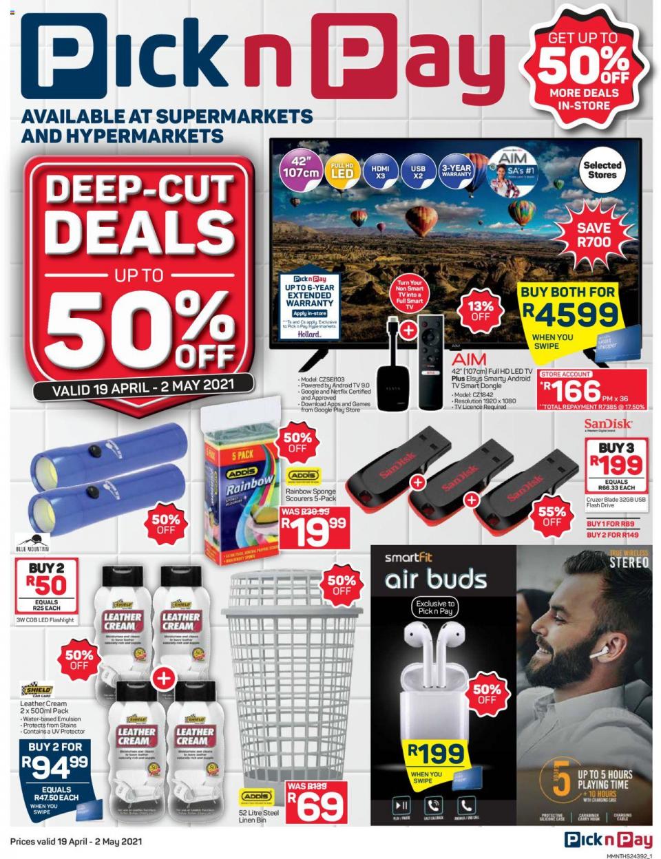 Pick n Pay Specials General Merchandise 19 Apr – 2 May 2021