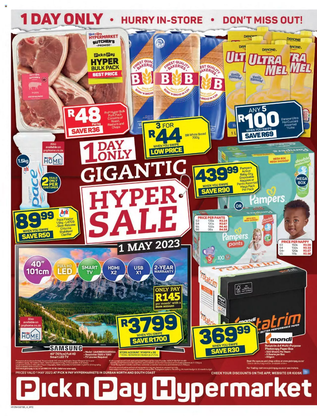 Pick n Pay Specials Gigantic Hyper Sale 1 May 2023