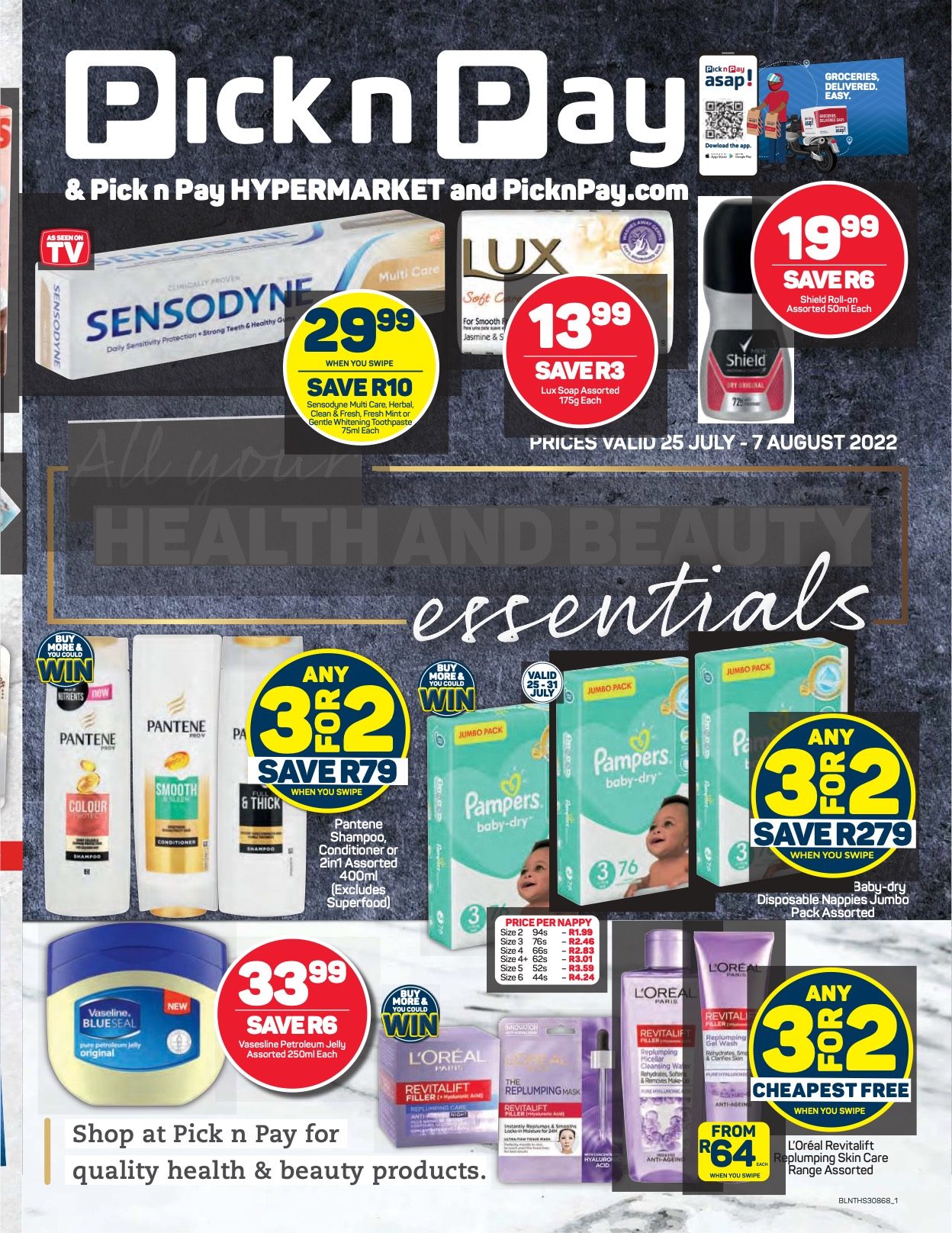 Pick n Pay Specials Health and Beauty 25 Jul – 7 Aug 2022