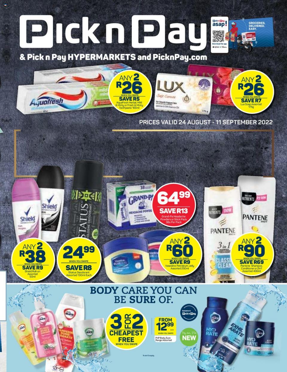 Pick n Pay Specials Health & Beauty Sale 24 Aug – 11 Sep 2022