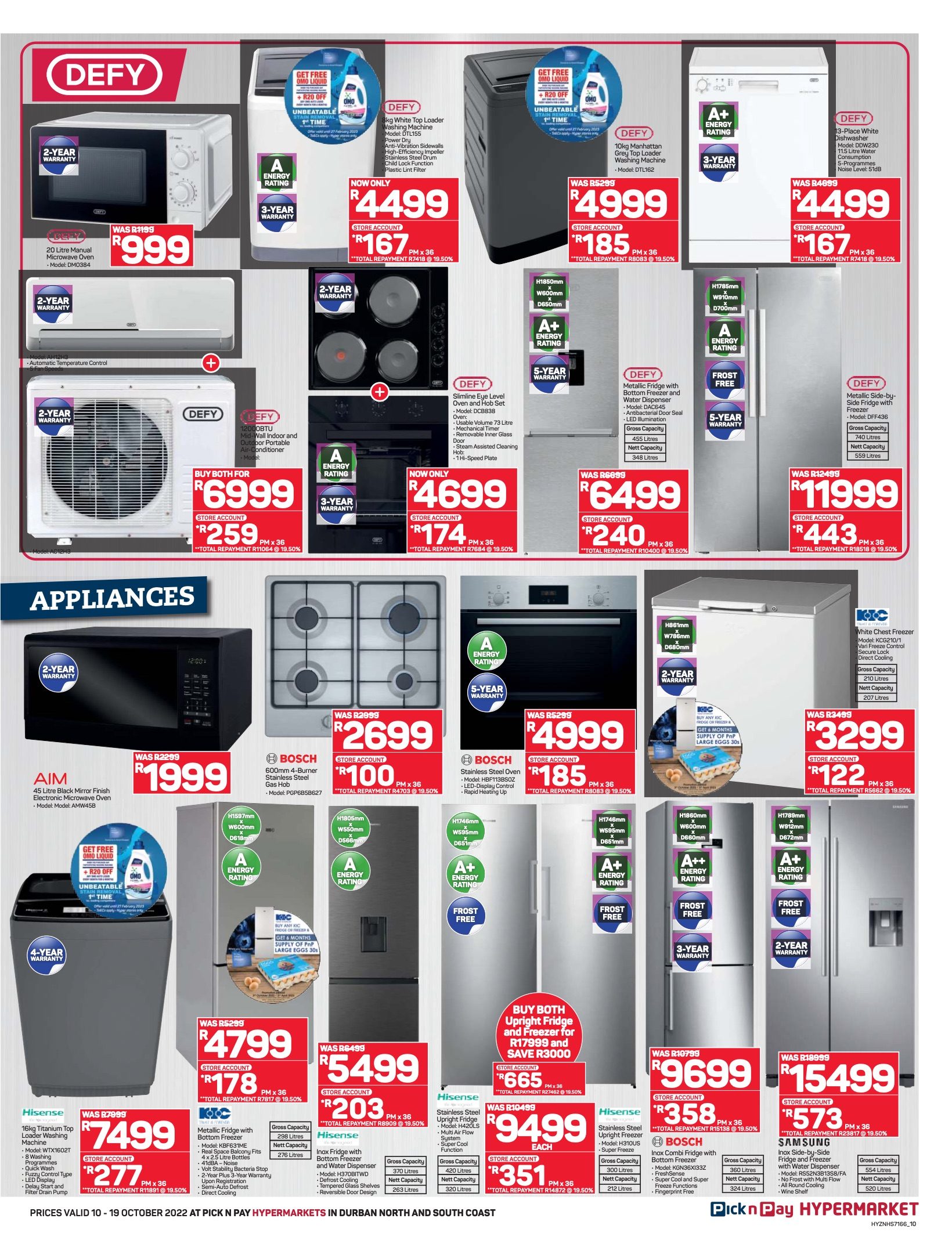 Pnp Specials Hyper 10 Oct 2022 | Pick n Pay Catalogue | Pick n Pay SA