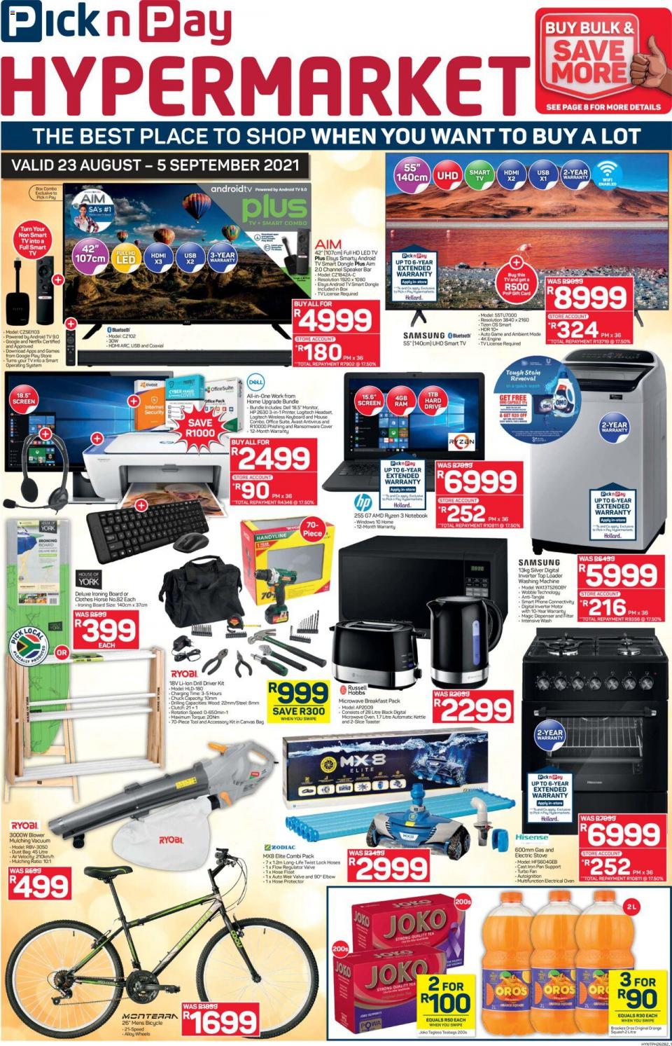 Pick n Pay Specials Hyper 23 Aug – 5 Sep 2021