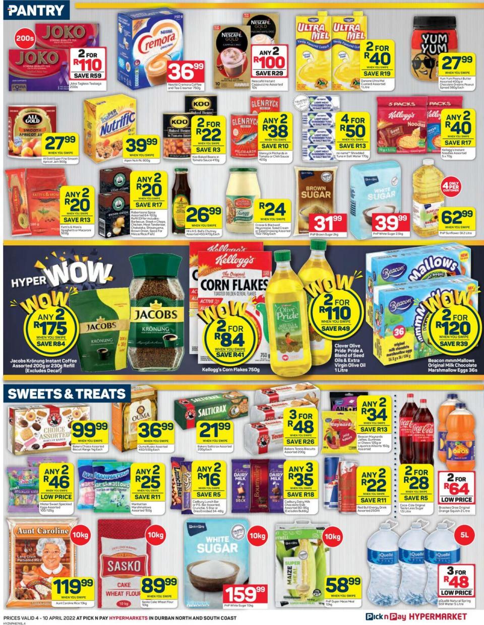 Pnp Specials Hyper 4 April 2022 | Pick n Pay Catalogue | Pick n Pay 2022