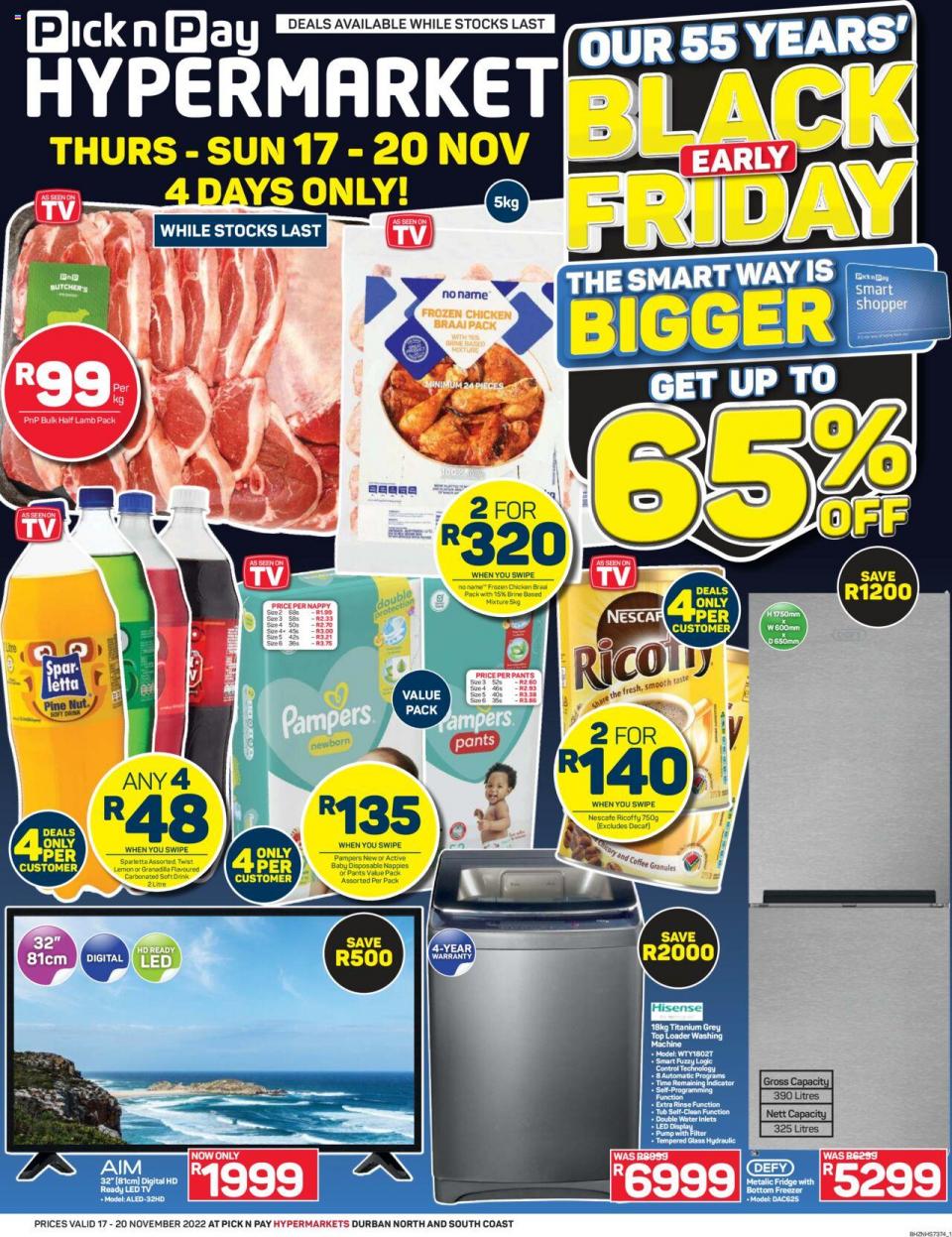 Pick n Pay Specials HYPER Early Black Friday 17 – 20 Nov 2022