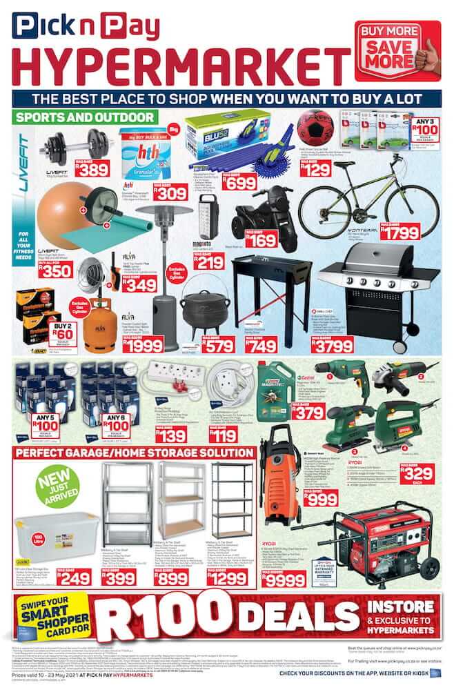 Pick n Pay Specials Hypermarket 10 – 23 May 2021
