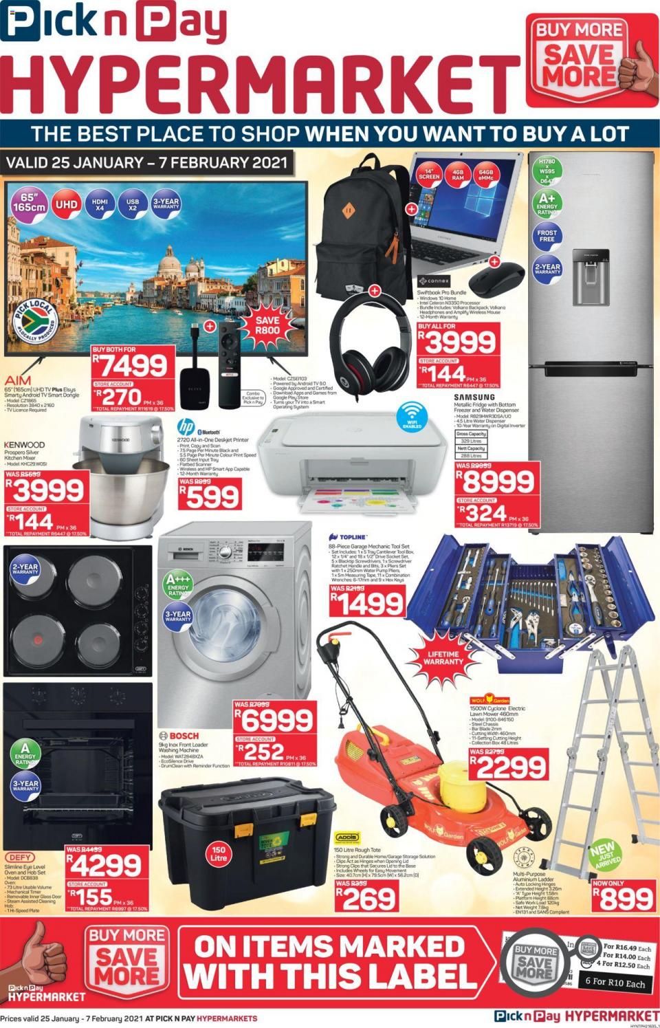 Pick n Pay Specials Hypermarket  25 January 2021