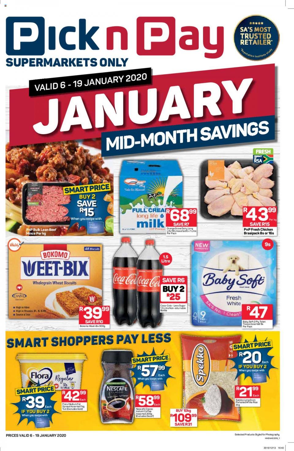 Pick n Pay Specials Mid-Month Savings 7 January 2020