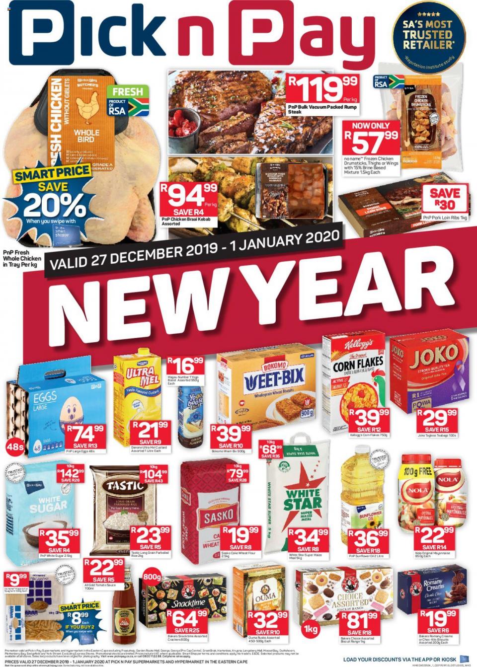 Pick n Pay Specials New Year Sale 27 December 2019